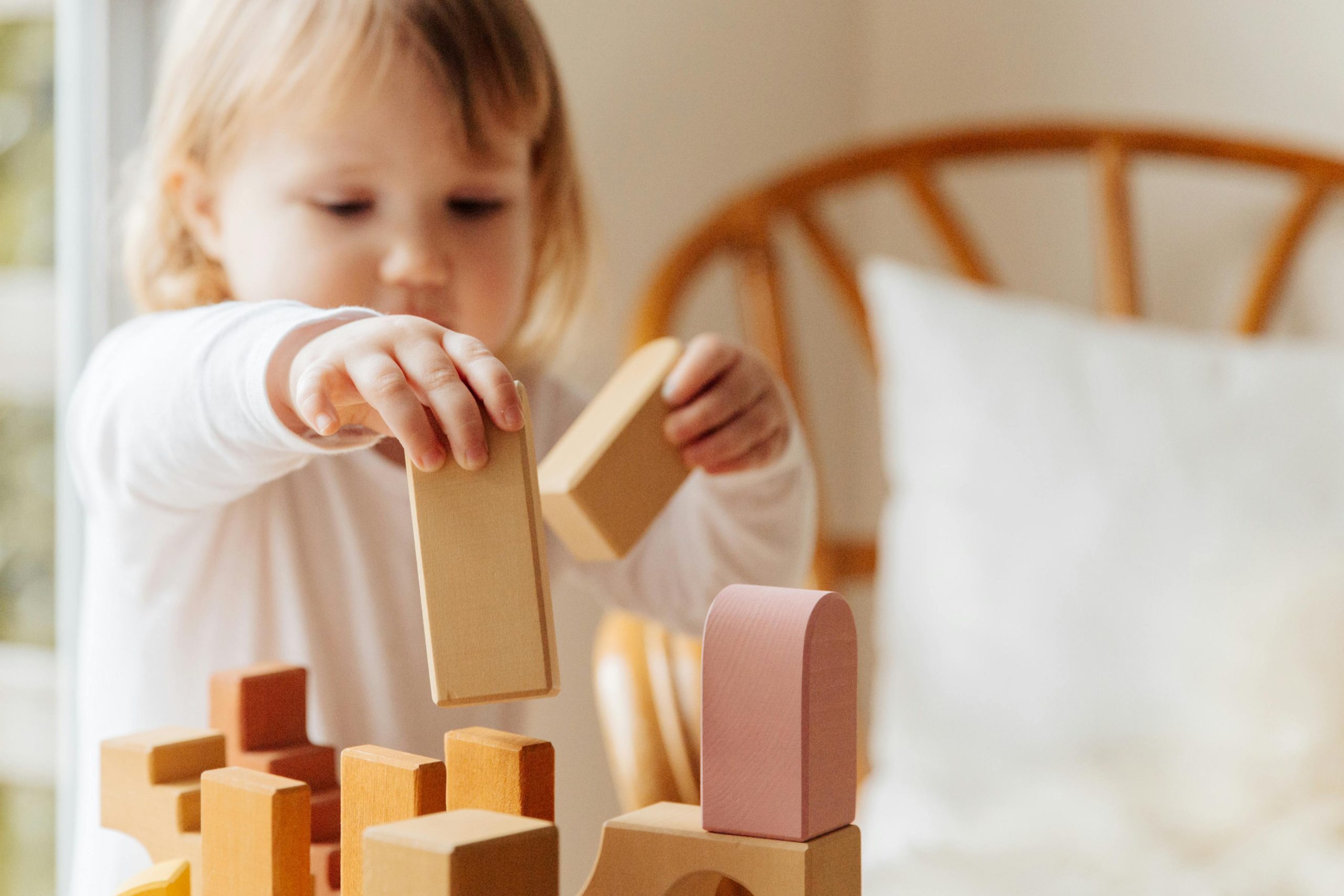 A toddler at Little Big People Early Learning